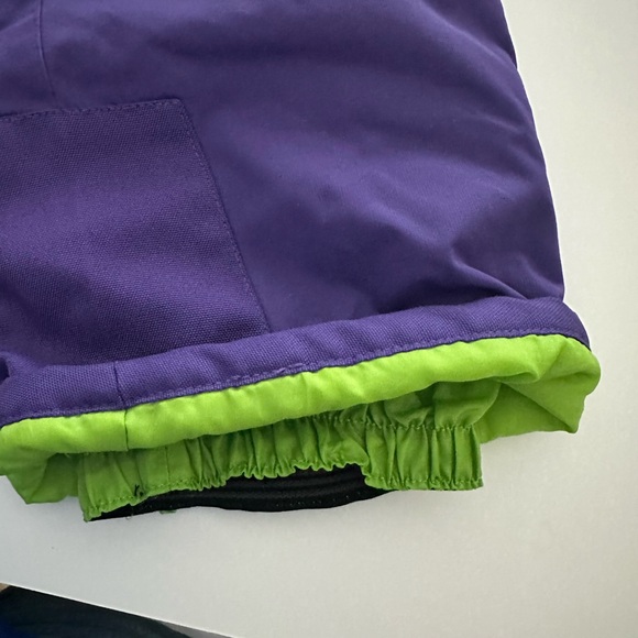 Zermatt ski pants kids size M, lined green - Picture 4 of 7